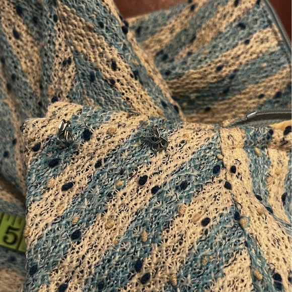 Vtg Rona New York Made USA Smock Dress Zip back Collar Pockets Sz M Women - Picture 6 of 8